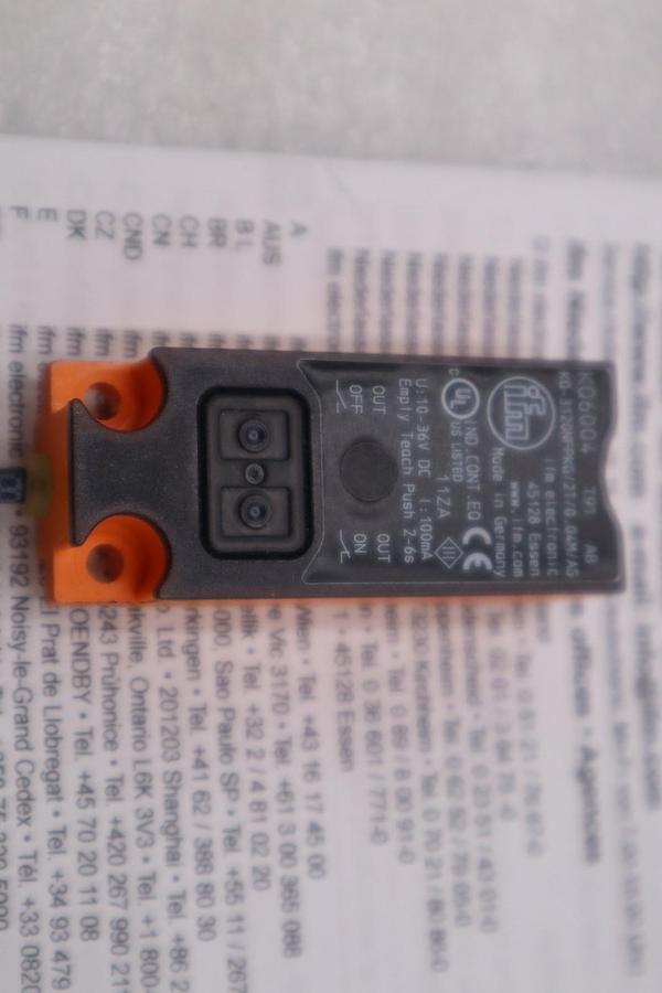 Used NEW OPEN BOX IFM Efector KQ6004 Capacitive Sensor STOCK H953A