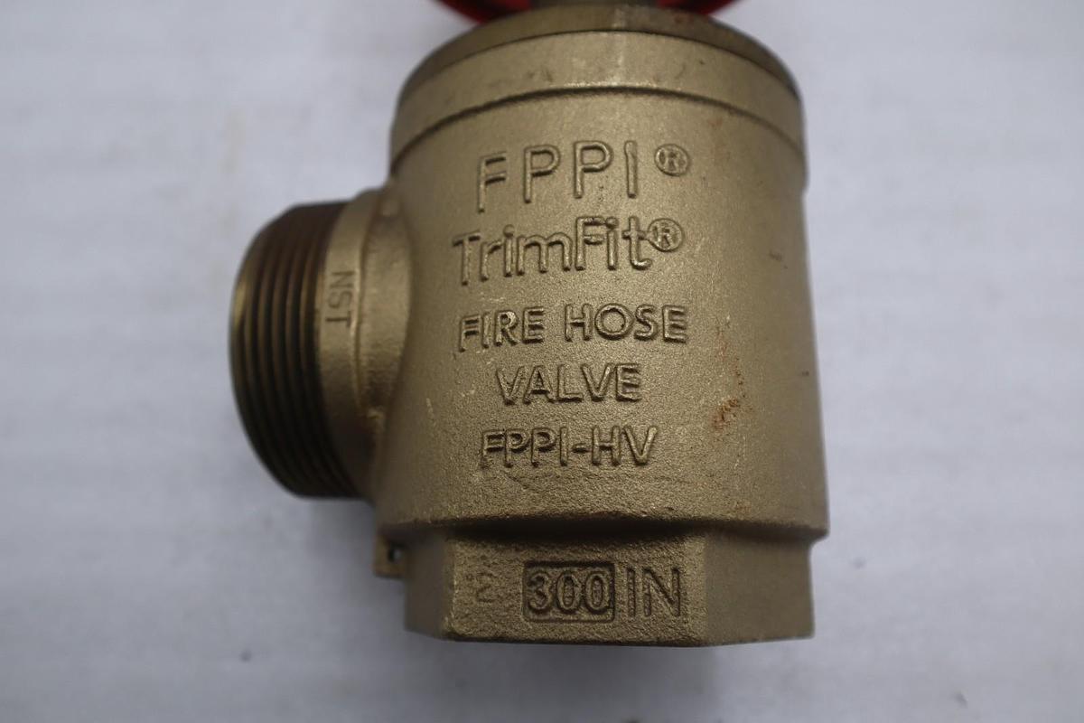 FPPI TrimFit Fire Hose Valve FPPI-HV 2.5" Class 300 EX4904 37WL Brass - GF624