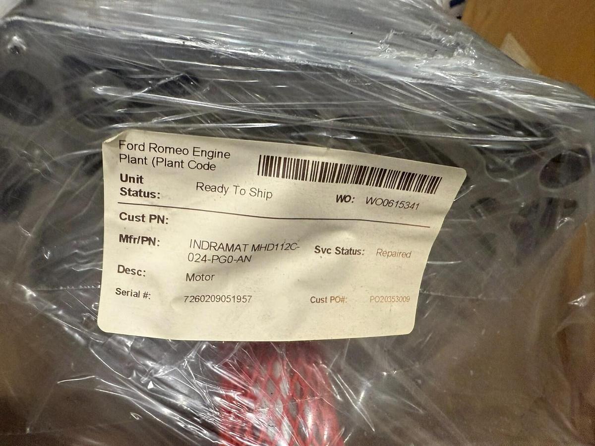 Used Rexroth MHD112C-024-PG0-AN, Servo Motor, R911275743, REPAIRED BY OEM STOCK HP-36