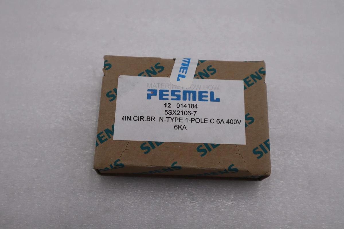 Used NEW SIEMENS 5SX2 106-7 CIRCUIT BREAKER STOCK G747A