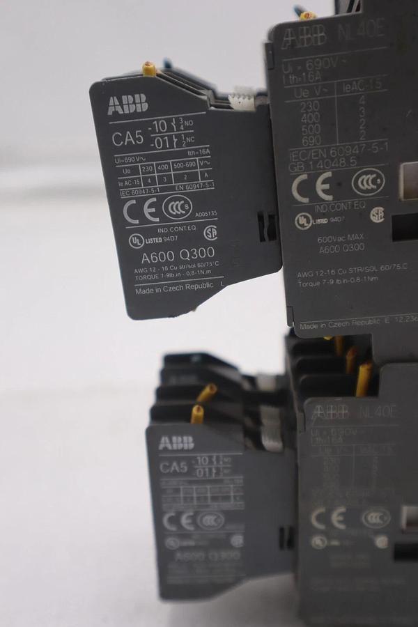 Used ABB RV5/50 24-50V Surge Suppressor CA5 A600 Q300 Used Stock #K-2176