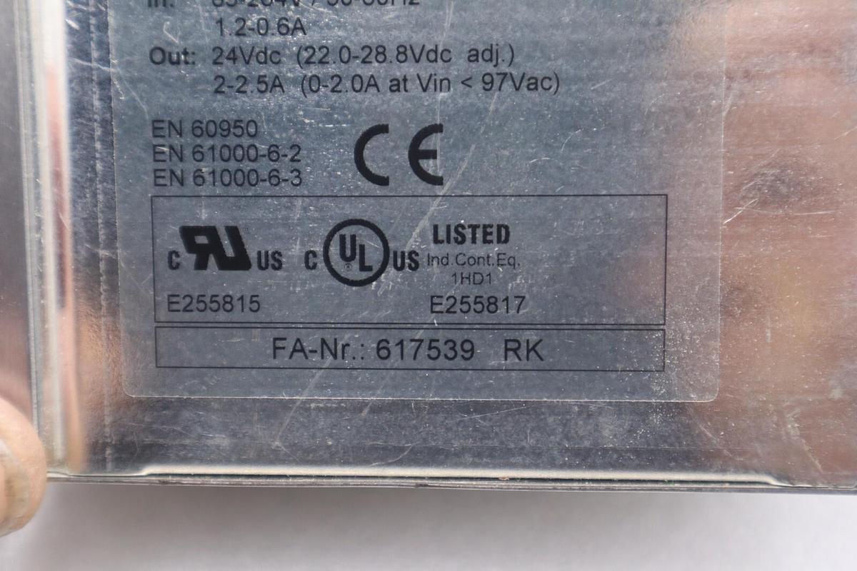 Used WAGO 787- 612 SWITCHED MODE POWER SUPPLY CLASSIC 1-PHASE STOCK L-165-A