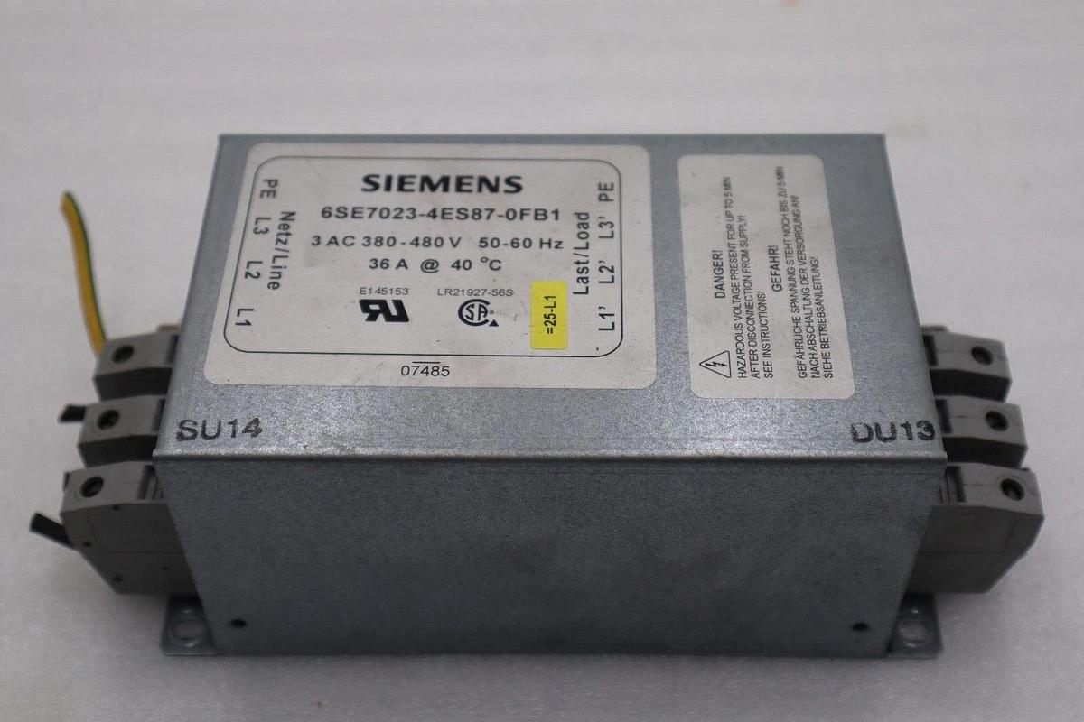 Used Siemens 6SE7023-4ES87-0FB1 Simovert Radio Interference Filter STOCK 5368