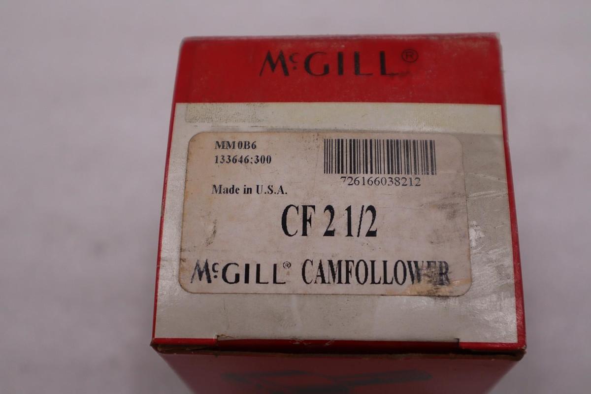 Used NEW OPEN BOX McGill CF 2 1/2 Flat Cam Follower STOCK H744A
