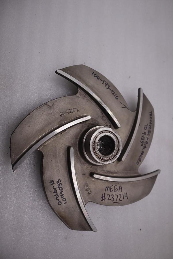 Goulds 3196MTX 1.5x3-10 100-593-1216 Stainless 5 Vane Open Impeller - STK G419B