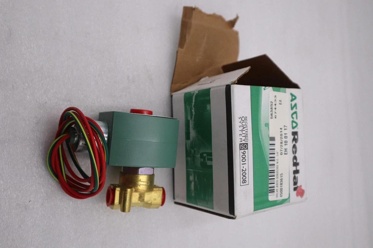 Used NEW OPEN BOX Asco SC8262H202 120V Ac Solenoid Valve 1/4" Pipe Size STOCK G825A