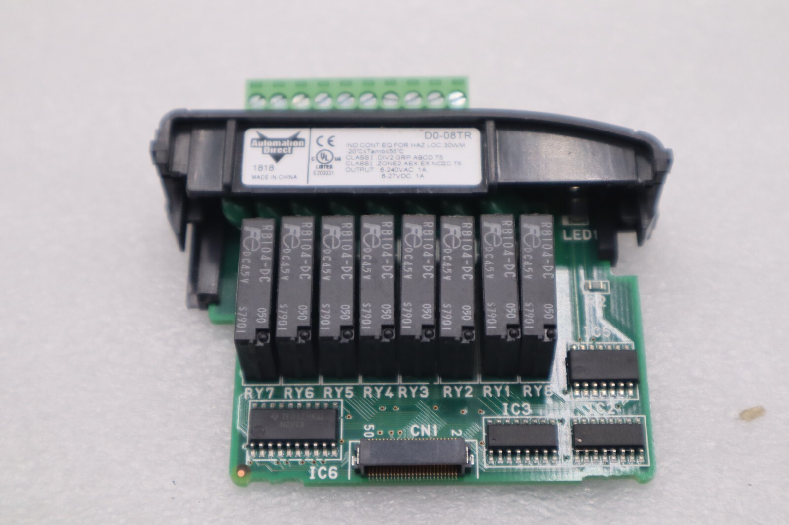 NEW Automation Direct D0-08TR DirectLOGIC Relay Output Module STOCK L-470C