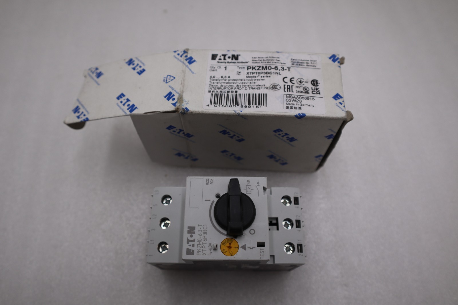 Used NEW OPEN BOX EATON MOELLER PKZM0-6 3-T Circuit Breaker PKZM0-6.3-T STK H287A