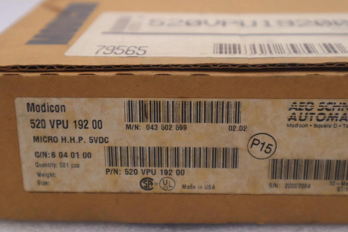NEW OPEN BOX MODICON AEG 520VPU19200 Micro Handheld Programmer STOCK 5228