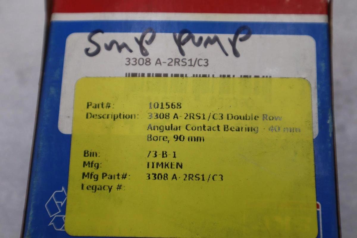 Used NEW SKF 3308-A-2RS1/C3 / 3308A2RS1C3 BALL BEARING STOCK K3248CC