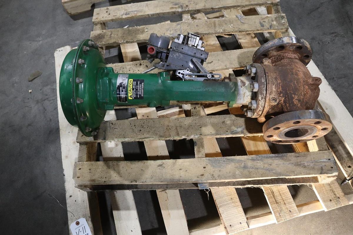 Used Fisher Control Valve Size 40 With Type 667 Pneumatic Actuator