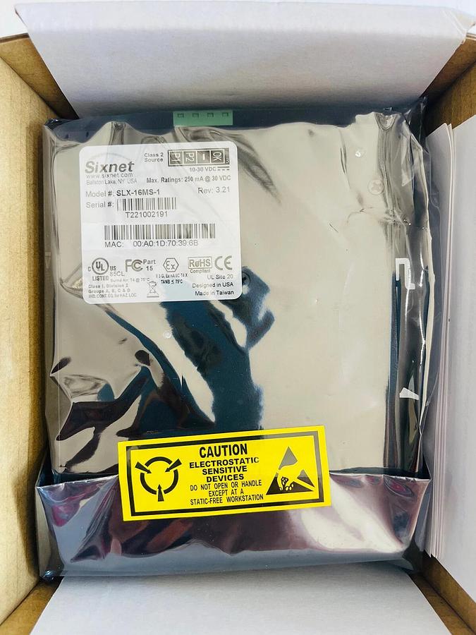 Sixnet SLX-16MS-1 / 16 Port Industrial Ethernet Managed Switch #K-919