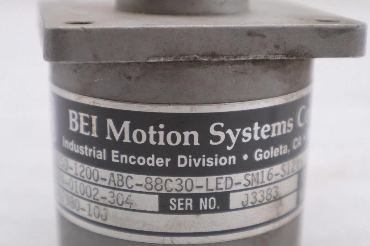 BEI ELECTRONIC H25D-1800-ABC-88C30-LED-SM16-S12V INDUSTRIAL ENCODER STOCK K-3679