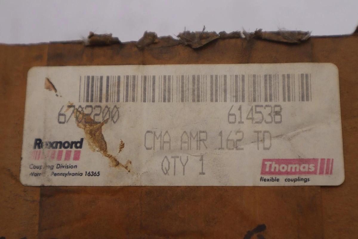 NEW OPEN BOX Rexnord 614538 Coupling Thomas Center Assembly CMA AMR 162 TD B-759