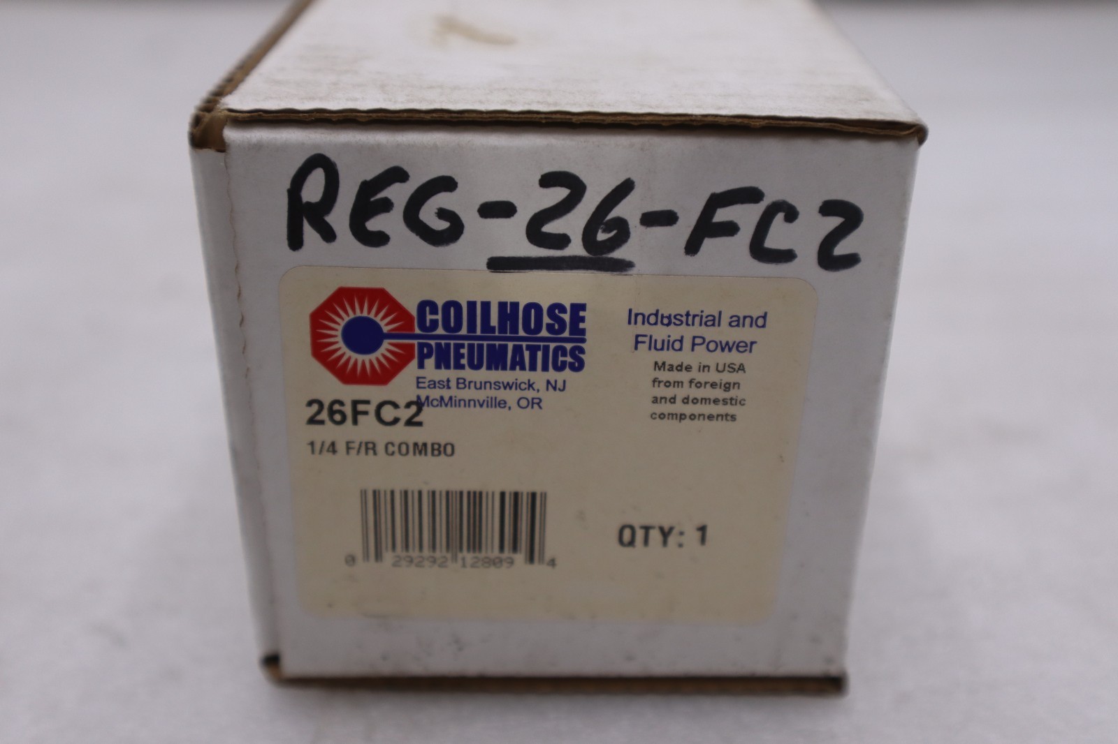 Coilhouse Pneumatics 26FC2 1/4" Integral Filter/Regulator Combo - STOCK GF218A
