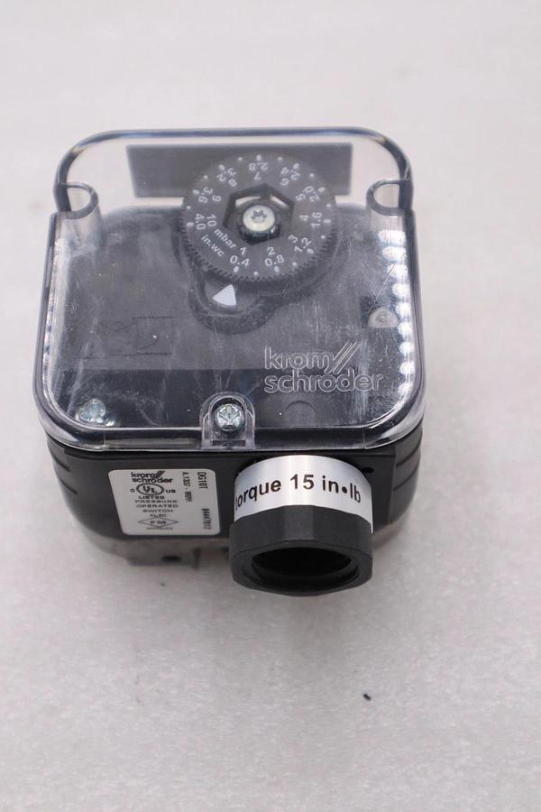 Krom Schroder DG10T Pressure Switch 0.4-4.0 IN WC 1.0-10 BAR STOCK H1147A