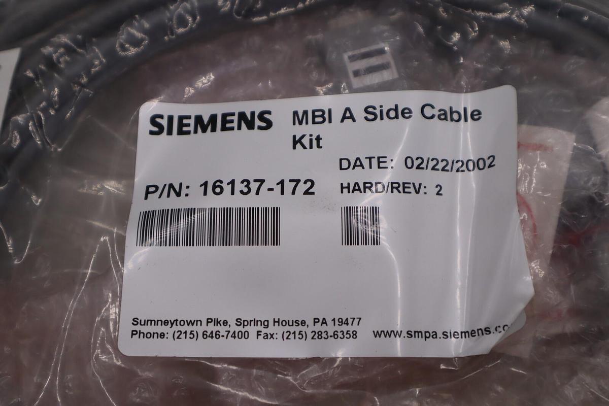 NEW SIEMENS 16137-172 MBI A SIDE CABLE KIT STOCK 5680A