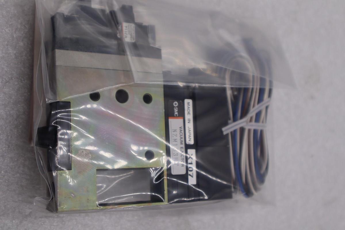 Used SMC NZM133HT-K5L0Z-E55CL VACUUM EJECTOR W/ VALVE AND SWITCH #L-389-A
