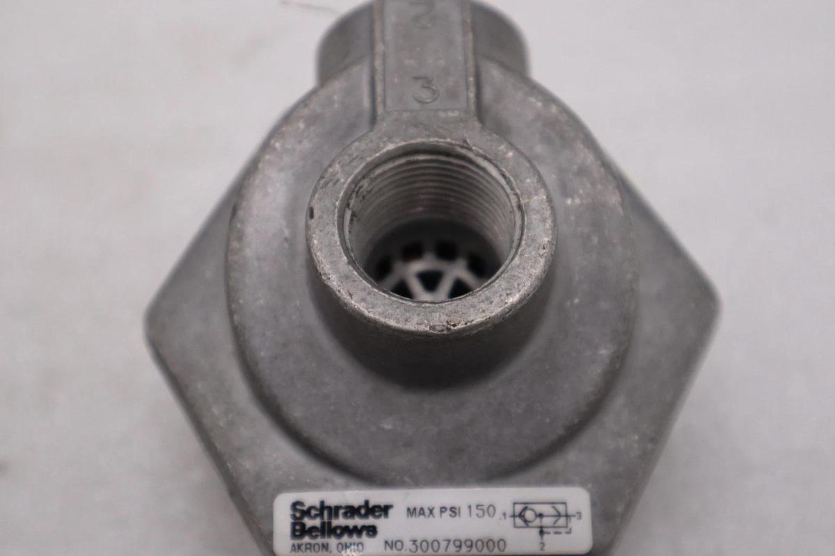 Used Schrader Bellows 300799000/ 30077-9000 Quick Exhaust Valve - STOCK GF159A