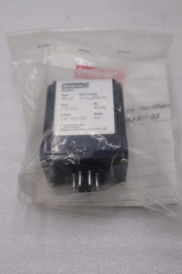 STEARN PR-33 RECTIFIER 4-1-20033-00 STOCK H1144A