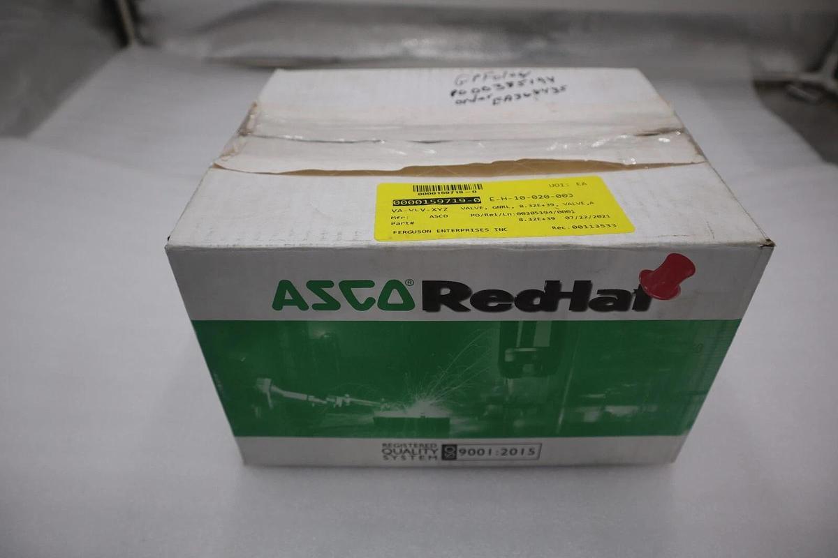 Used NEW ASCO RED-HAT 8316G036 SOLENOID VALVE 1" PIPE 110/120V. COIL STOCK G508