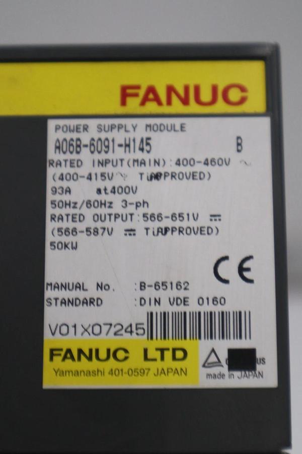 Used FANUC A06B-6091-H145 POWER SUPPLY A06B6091H145 STOCK 102B