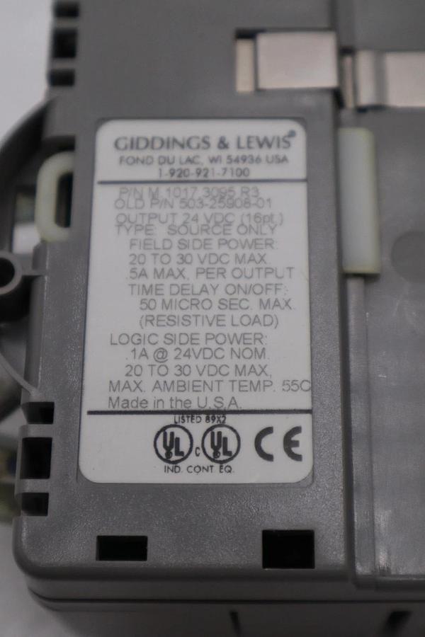 Used DANAHER MOTION M.1017.3095 R3 / M10173095 R3 GIDDINGS & LEWIS MODULE #6040