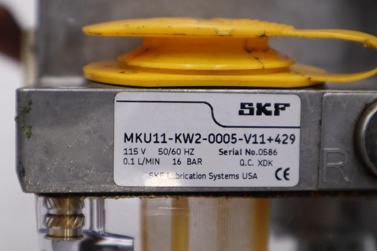 Used SKF MKU11-KW2-0005-V11+429 / MKU11KW20005V11429 GEAR PUMP SERIES MKU 115V #H943