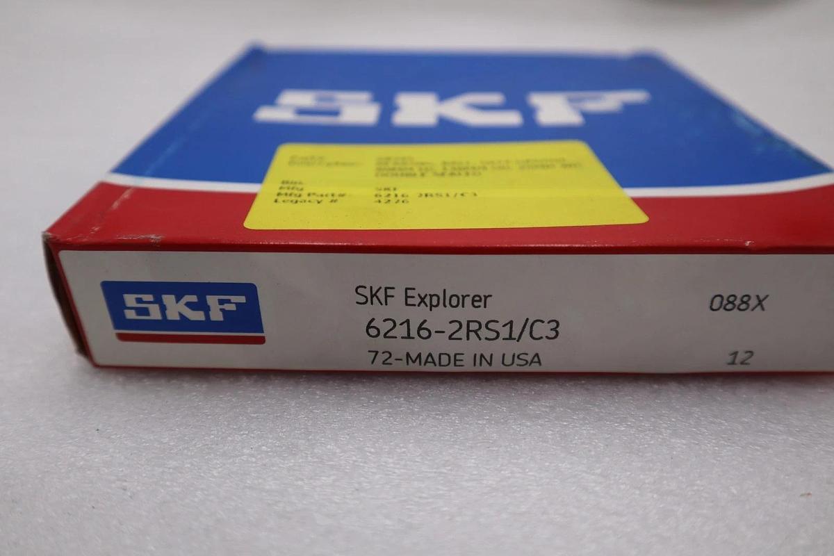 SKF 6216-2RS1/C3 Rubber Seal Ball Bearing - NEW - STOCK 2954CC