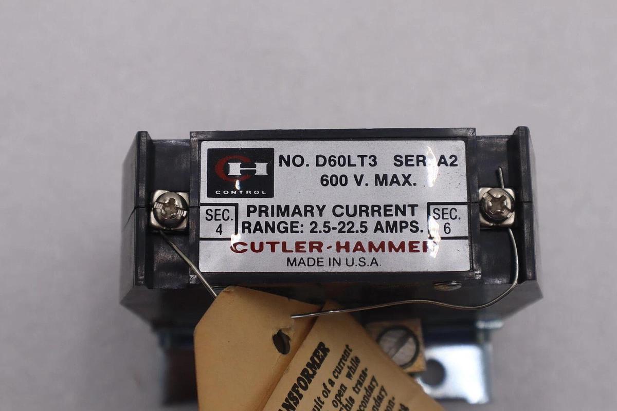 Used CUTLER-HAMMER D60LT3 SERIES A2 600V MAX NEW OPEN BOX K-735A