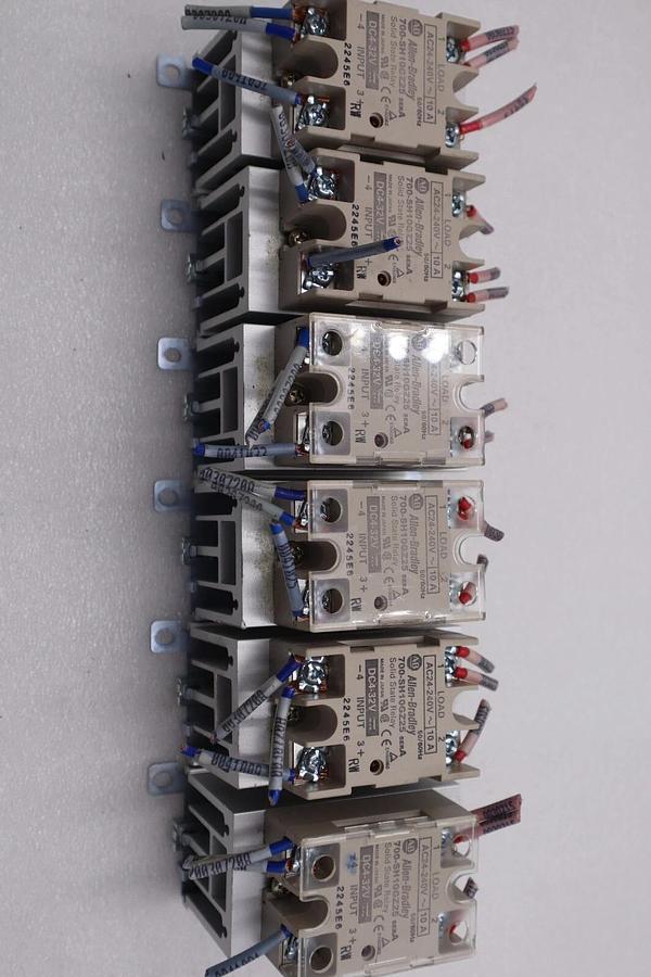 Used LOT OF 10 ALLEN BRADLEY 700-SH10GZ25 Solid State Relays Stock 2062