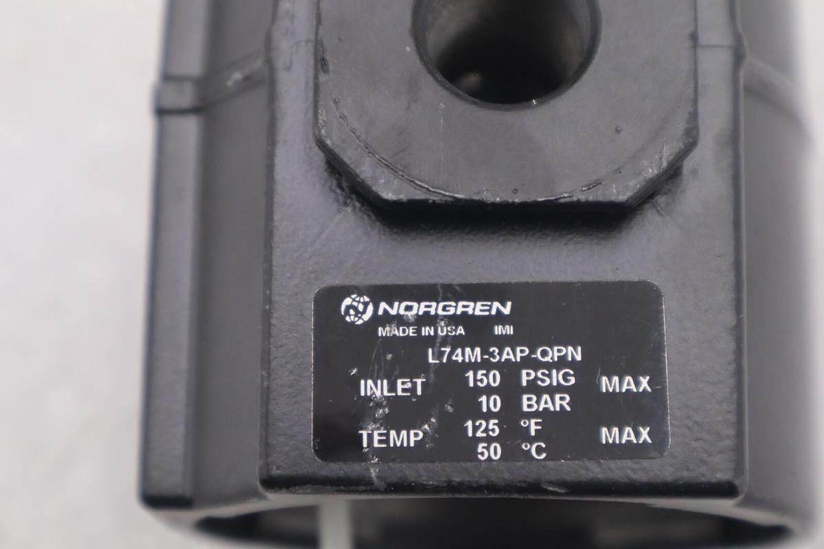 Used NEW OPEN BOX Norgren Excelon L74M-3AP-QPN Pneumatic Air Line Lubricator K-2666