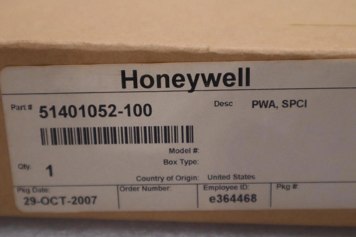 Used NEW IN BOX HONEYWELL 51401052-100 CIRCUIT BOARD STOCK G169