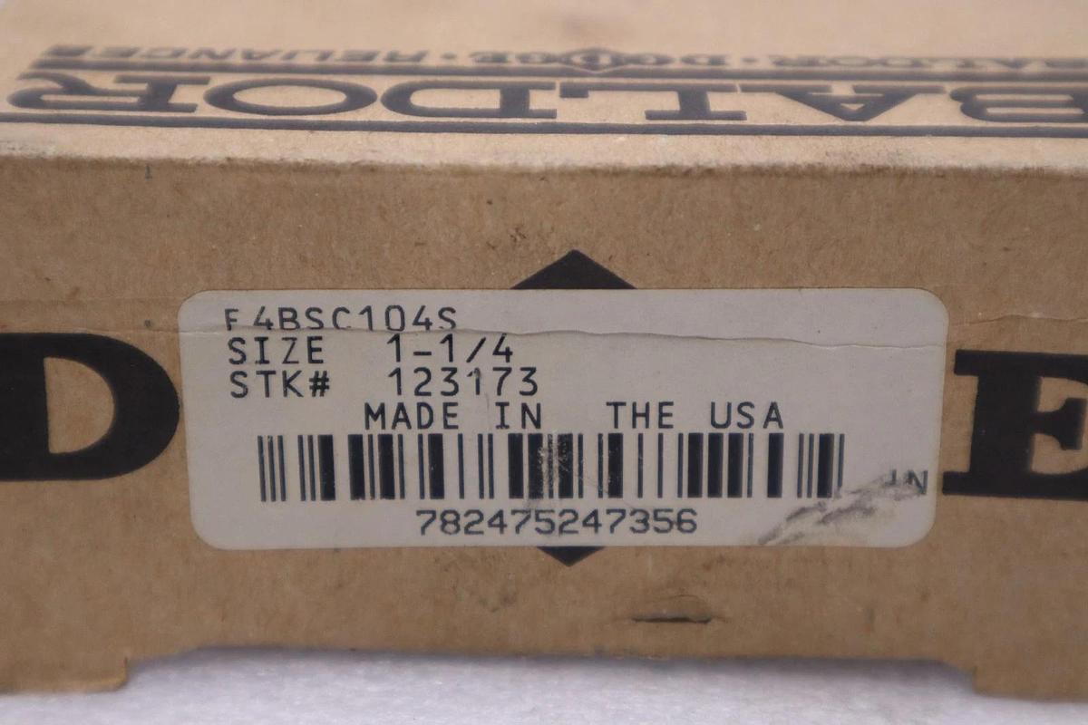 Used NEW IN BOX DODGE 123173 1-1/4" DIA 4 BOLT FLANGE BEARING STOCK H336A