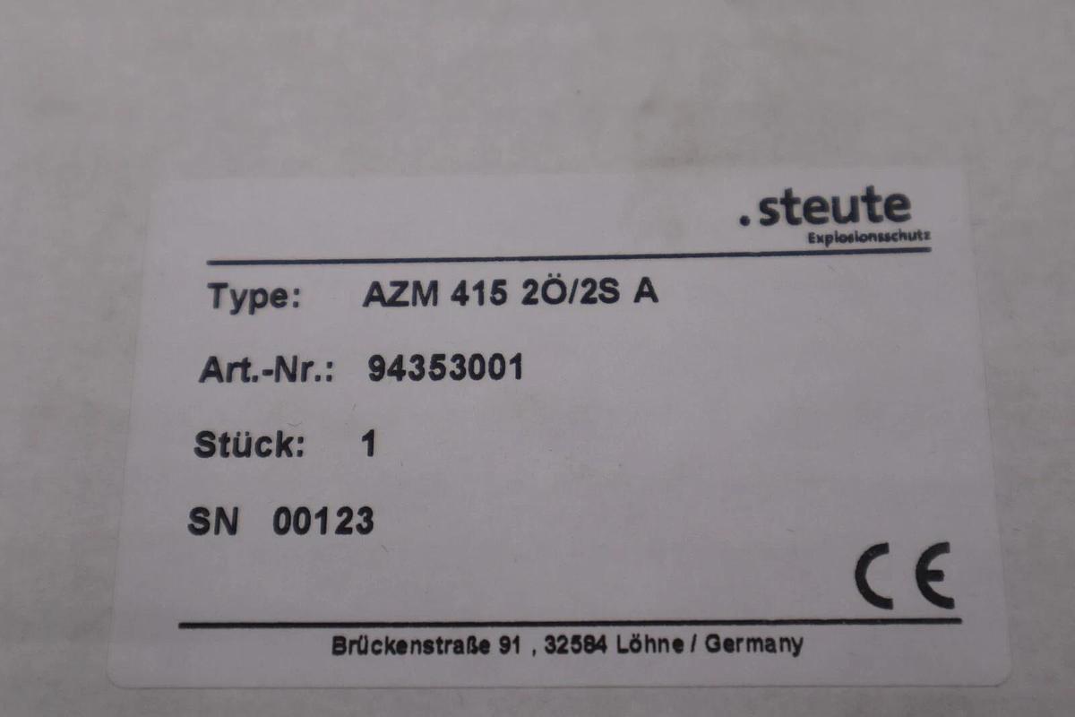 Used NEW AZM 415 415 2Ö/2S A Steute Sicherheitsschalter STOCK 2311-C