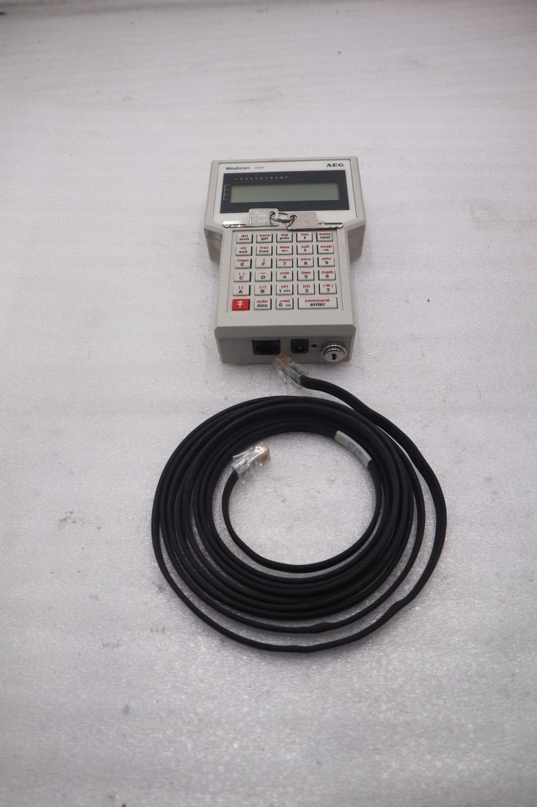 Used NEW OPEN BOX MODICON AEG 520VPU19200 Micro Handheld Programmer STOCK 5228