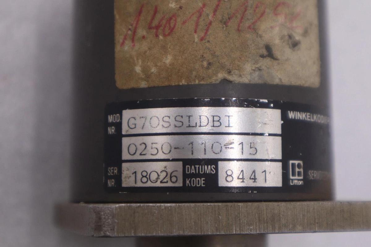 Used MOOG WINKELKODIERER ENCODER G70SSLDBI 18026 STOCK #K-3710