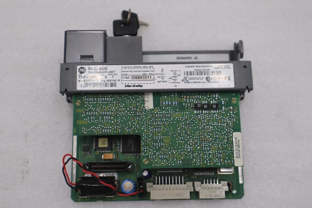 Used Allen Bradley 1747-L553 /A SLC 500 5/05 64K Memory Ethernet STOCK 831C
