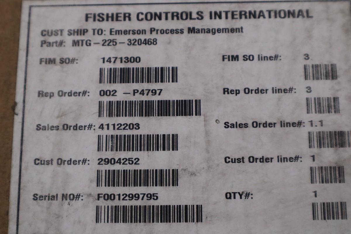 Used NEW OPEN BOX FISHER CONTROLS MTG-225-306624 STOCK GF409
