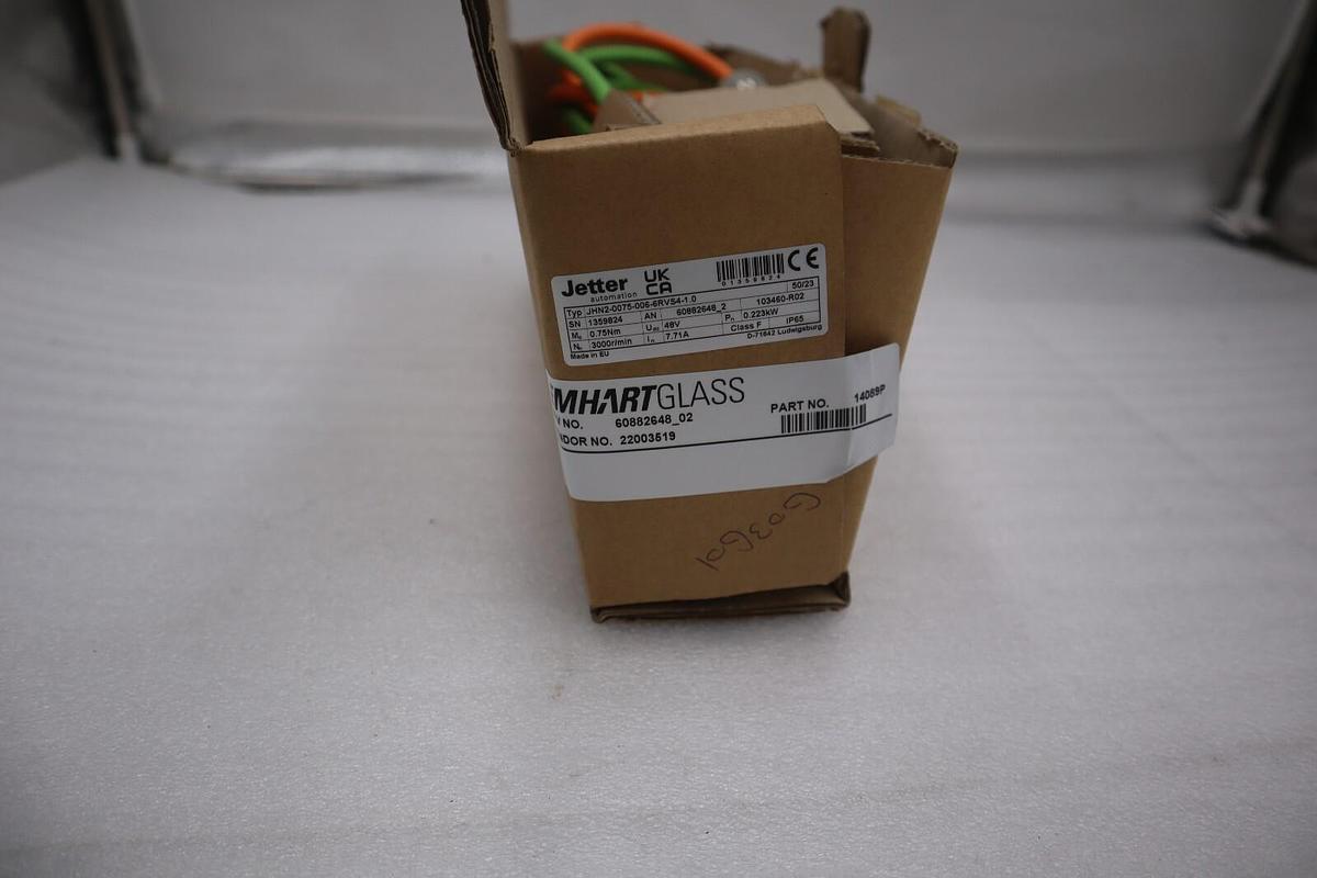 Used NEW JETTER SERVO MOTOR D-71642 TYP JHN2-0075-006-6RVS4-1.0 STOCK H14