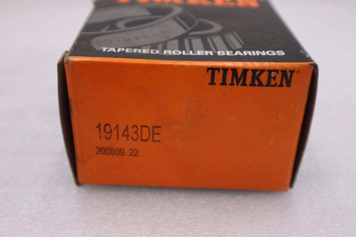 Used NEW OPEN BOX TIMKEN 19143DE Tapered Roller Bearing Double Cone STK K-3998CC