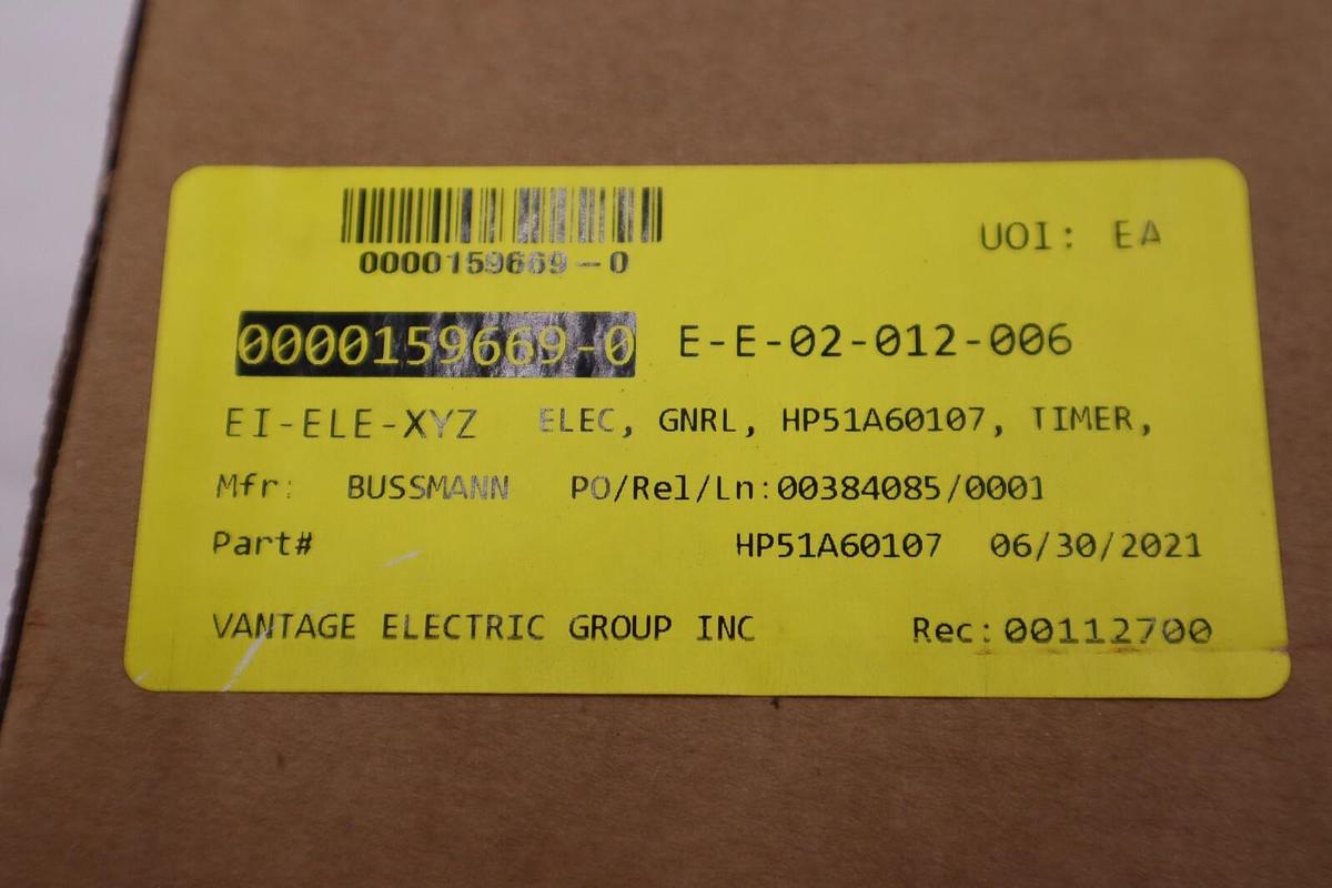 NEW DANAHER CONTROLS HP51A60107 TIMER CYCLE-FLEX STOCK G67A