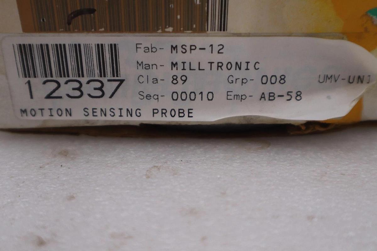 Used MILLTRONICS MSP-12 MOTION SENSING PROBE - STOCK GF908