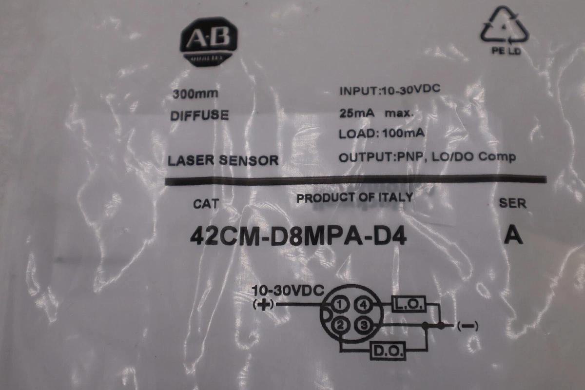 Used NEW AB Allen Bradley 42CM-D8MPA-D4 Series A Metal Sensor STOCK G528A