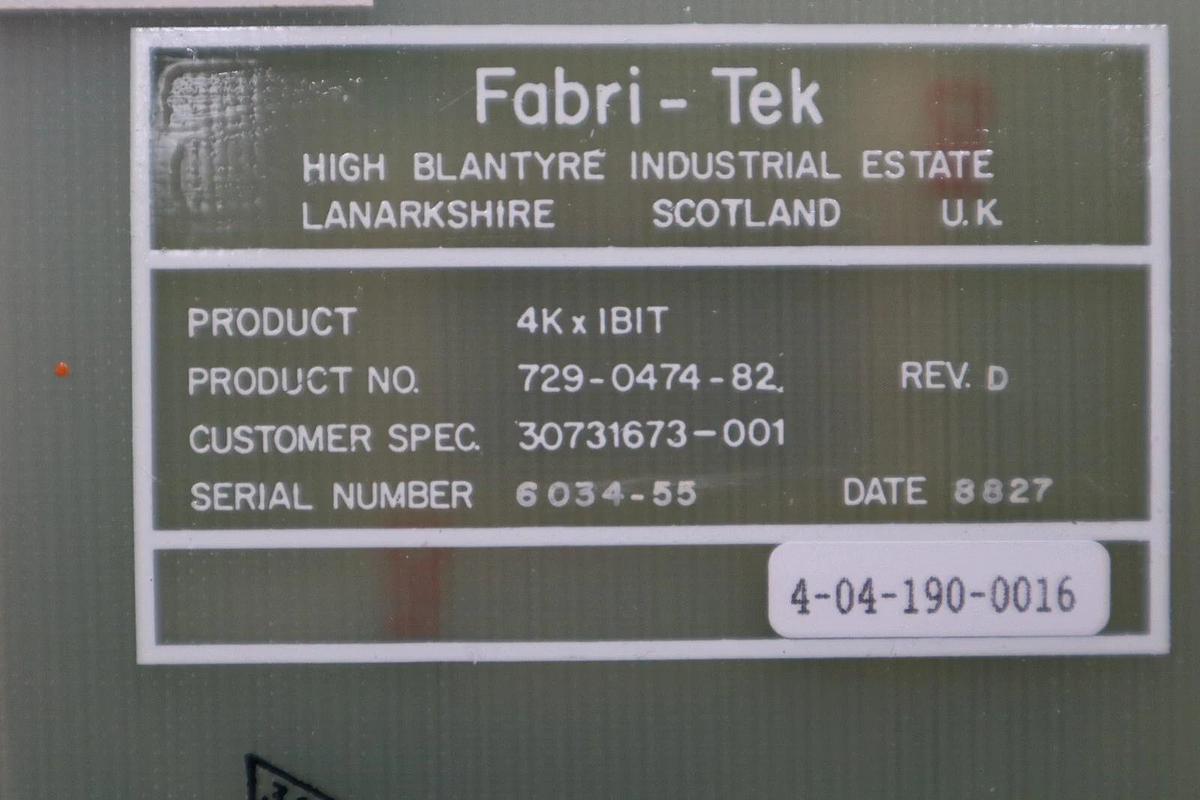 Used NEW CTS CORPORATION 729-0474-82 CIRCUT BOARD STOCK G598