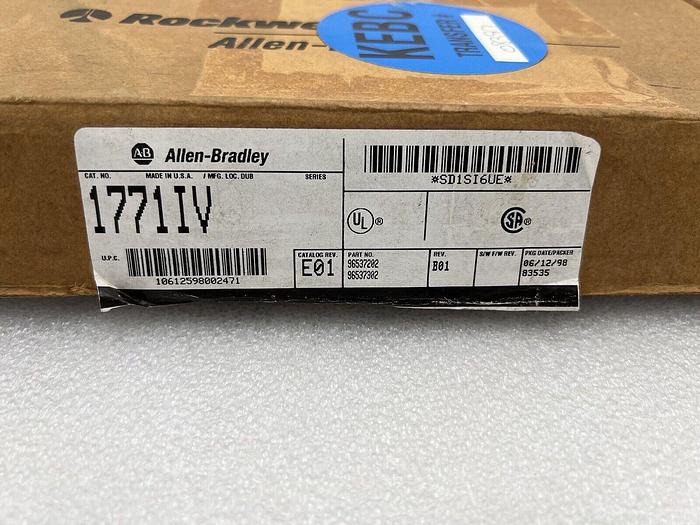 Allen-Bradley 1771-IV DC Driver Logic Input PLC Module #K-1959