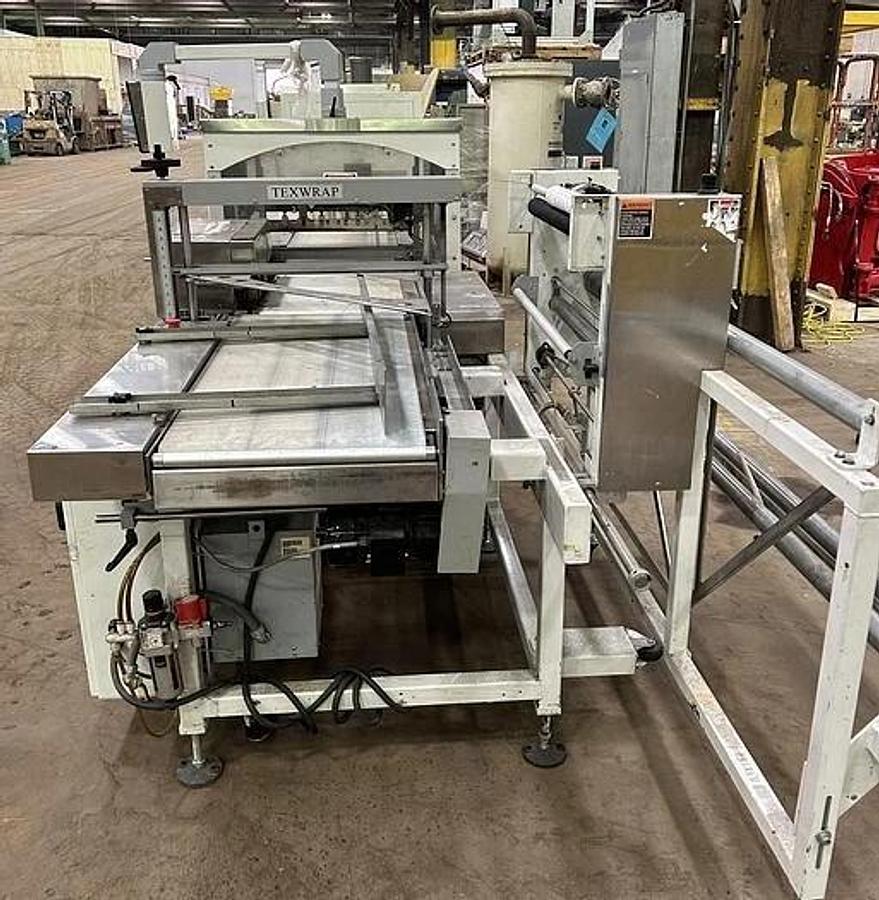 Used TEXWRAP T822-2 HEAT SHRINK TUNNEL OPENING IS 22"W X 8.5"HIGH