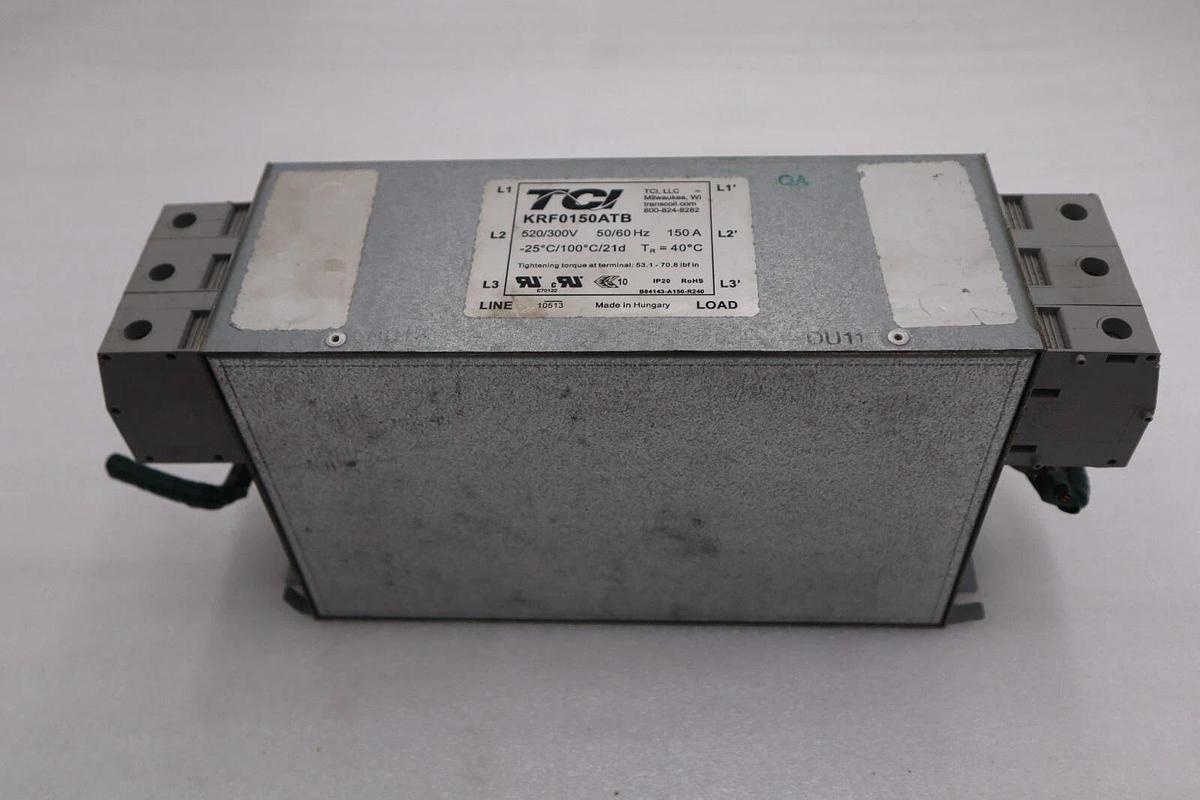 Used TCI TRANS COIL KRF0150ATB EMI/RFI (KRF) FILTER 480 VOLT STOCK 5788