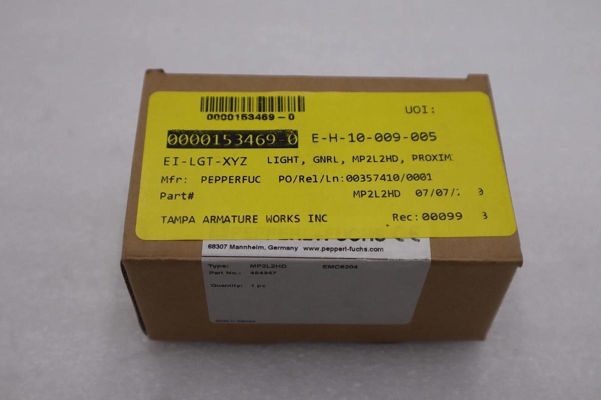PEPPERL & FUCHS MP SERIES MP2L2HD PART NO. 454347 NEW IN BOX STOCK G689A