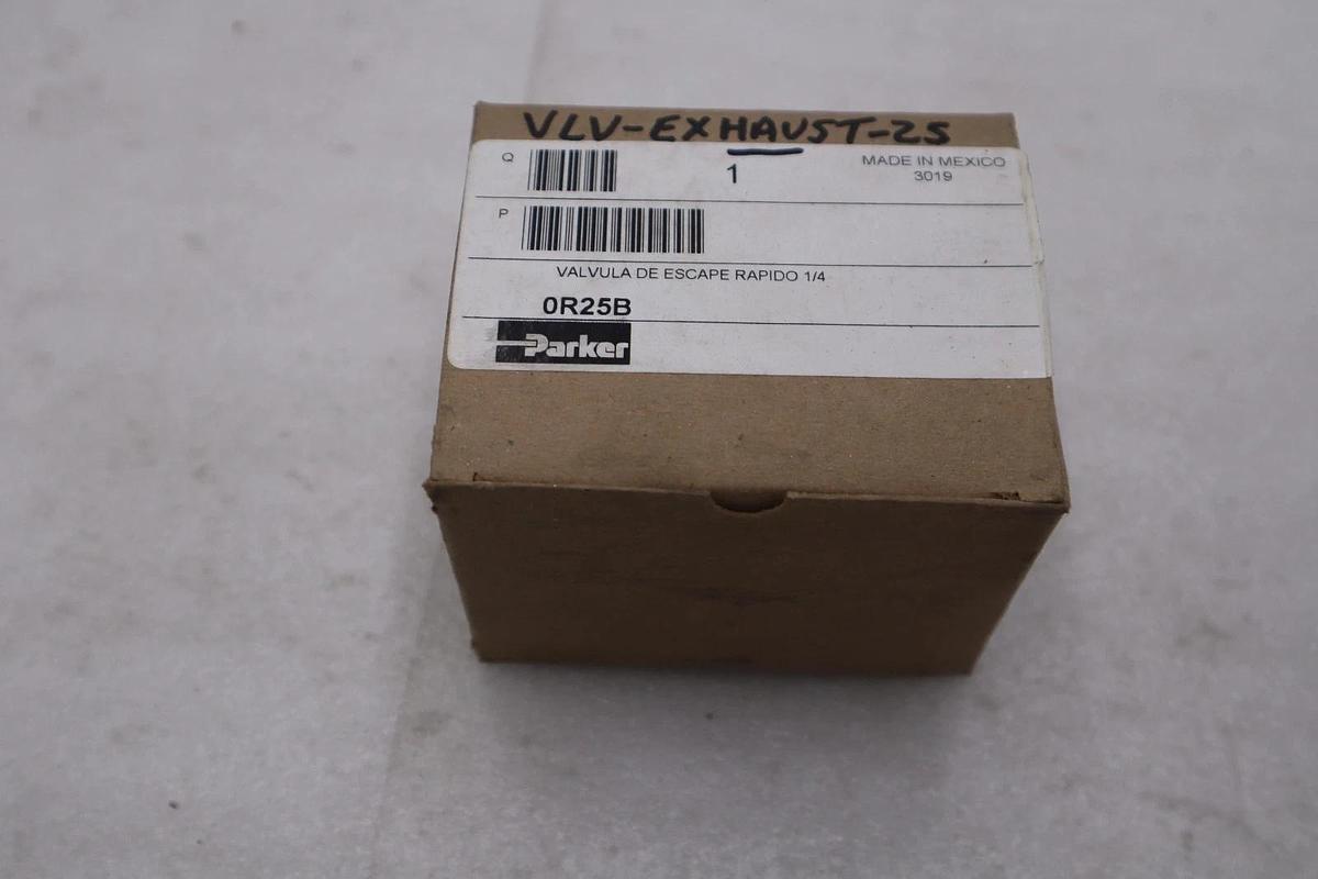 NEW OPEN BOX Parker 0R25B Quick Exhaust Valve STOCK GF224A